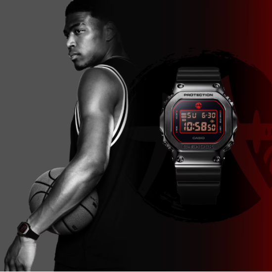 Casio GM-5600RH-1ER Rui Hachimura ''Black Samurai'' Horloge